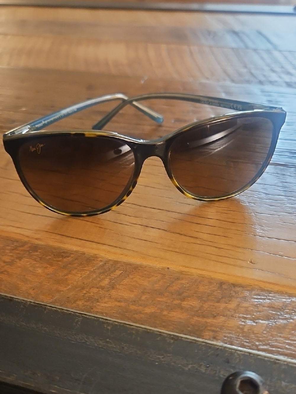 Maui Jim Women's Tortoise Frame Sunglasses with Brown Gradient Lenses